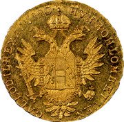 Austria Ducat (Franz I) KM# 2170 HVN. BOH. LOM. ET. GAL. LOD. IL. REX. A. A. 1818 coin reverse Austria Ducat (Franz I) KM# 2170 HVN. BOH. LOM. ET. GAL. LOD. IL. REX. A. A. 1818 coin reverse