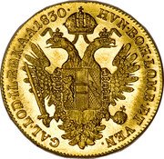 Austria Ducat (Franz I) KM# 2171 HVN·BOH·LOMB·ET VEN· GAL·LOD·IL·REX·A·A·1830· coin reverse Austria Ducat (Franz I) KM# 2171 HVN·BOH·LOMB·ET VEN· GAL·LOD·IL·REX·A·A·1830· coin reverse