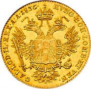 Austria Ducat (Ferdinand I) KM# 2261 HVNG BOH LOMB ET VEN GAL LOD IL REX A A coin reverse Austria Ducat (Ferdinand I) KM# 2261 HVNG BOH LOMB ET VEN GAL LOD IL REX A A coin reverse
