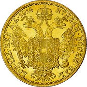 Austria Ducat Franz Joseph I 1914 KM# 2267 HUNGAR BOHEM GAL LOD ILL REX A A 1915 coin reverse Austria Ducat Franz Joseph I 1914 KM# 2267 HUNGAR BOHEM GAL LOD ILL REX A A 1915 coin reverse
