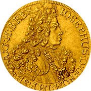 Austria Ducat Joseph I ND KM# 1452 IOSEPHUS D G ROM IMP SE A G H B REX coin obverse Austria Ducat Joseph I ND KM# 1452 IOSEPHUS D G ROM IMP SE A G H B REX coin obverse