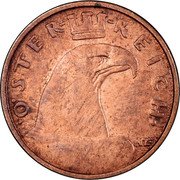 Austria Groschen Eagle 1932 KM# 2836 1 GROSCHEN 1929 coin obverse Austria Groschen Eagle 1932 KM# 2836 1 GROSCHEN 1929 coin obverse
