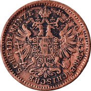 Austria Kreuzer Franz Joseph I larger eagle 1885 KM# 2187 K·K·OESTERREICHISCHE SCHEIDEMÜNZE coin obverse Austria Kreuzer Franz Joseph I larger eagle 1885 KM# 2187 K·K·OESTERREICHISCHE SCHEIDEMÜNZE coin obverse
