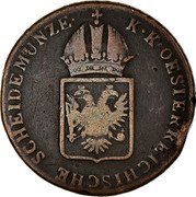 Austria Kreuzer Franz I 1816 B KM# 2113 K·K·OESTERREICHISCHE SCHEIDEMÜNZE· coin obverse Austria Kreuzer Franz I 1816 B KM# 2113 K·K·OESTERREICHISCHE SCHEIDEMÜNZE· coin obverse
