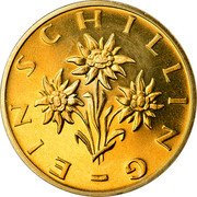 Austria Schilling Ekaterina II Trade Coinage 1989 Proof KM# 2886 EIN SCHILLING coin reverse Austria Schilling Ekaterina II Trade Coinage 1989 Proof KM# 2886 EIN SCHILLING coin reverse
