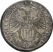 Austria Thaler Sigismund Ludwig 1651 KM# 9 LIBER BARO IN HOLLENBVRG SVB ALIS PROTEGENTIBVS TVIS coin reverse Austria Thaler Sigismund Ludwig 1651 KM# 9 LIBER BARO IN HOLLENBVRG SVB ALIS PROTEGENTIBVS TVIS coin reverse