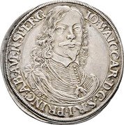Austria Thaler Johann Weikhard 1654 KM# 3 IO : WAICCAR : D : G · S · R · I · PRINC · AB · AVERSPERG coin obverse Austria Thaler Johann Weikhard 1654 KM# 3 IO : WAICCAR : D : G · S · R · I · PRINC · AB · AVERSPERG coin obverse