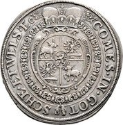 Austria Thaler Johann Weikhard 1654 KM# 3 COMES · IN · GOT SCHE · ETWELS · coin reverse Austria Thaler Johann Weikhard 1654 KM# 3 COMES · IN · GOT SCHE · ETWELS · coin reverse