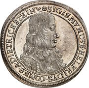 Austria Thaler Sigismund Helfried 1664 KM# 12 SIGISMVNDVS HELFRIDVS COMES A DIETRICHSTEIN coin obverse Austria Thaler Sigismund Helfried 1664 KM# 12 SIGISMVNDVS HELFRIDVS COMES A DIETRICHSTEIN coin obverse
