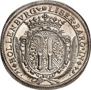 Austria Thaler Sigismund Helfried 1664 KM# 12 LIBER BARO IN HOLLENBURG 16 64 coin reverse Austria Thaler Sigismund Helfried 1664 KM# 12 LIBER BARO IN HOLLENBURG 16 64 coin reverse