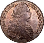 Austria Thaler Joseph II Regency 1766 F A-S KM# 2074.2 IOSEPH II D G R I S A COR&HER R H B&C coin obverse Austria Thaler Joseph II Regency 1766 F A-S KM# 2074.2 IOSEPH II D G R I S A COR&HER R H B&C coin obverse
