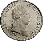Austria Thaler Joseph II 1781 KM# 2077 GERM·HV·BO·REX· IOSPEH·II·D·G·R·I·S·A A coin obverse Austria Thaler Joseph II 1781 KM# 2077 GERM·HV·BO·REX· IOSPEH·II·D·G·R·I·S·A A coin obverse