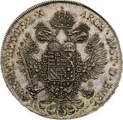 Austria Thaler Leopold II Vienna 1792 KM# 2100 LOTH·M·D·HET·1790·X ARCH·AVST·D·BVRG· coin reverse Austria Thaler Leopold II Vienna 1792 KM# 2100 LOTH·M·D·HET·1790·X ARCH·AVST·D·BVRG· coin reverse