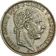 Austria Thaler Franz Joseph I 1866 A KM# 2245 FRANZ JOSEPH I·V·G·G·KAISER V· OESTERREICH A coin obverse Austria Thaler Franz Joseph I 1866 A KM# 2245 FRANZ JOSEPH I·V·G·G·KAISER V· OESTERREICH A coin obverse