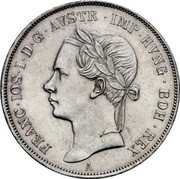 Austria Thaler (Franz Joseph I - First years of reign) KM# 2241 FRANC IOS I D G AVST IMP HVNG BOH REX A coin obverse