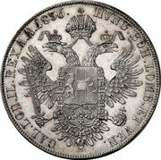 Austria Thaler (Ferdinand I) KM# 2238 HVNG. BOH. LOMB. ET VEN. GAL. LOD. IL. REX. A.A. coin reverse Austria Thaler (Ferdinand I) KM# 2238 HVNG. BOH. LOMB. ET VEN. GAL. LOD. IL. REX. A.A. coin reverse