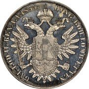 Austria Thaler Ferdinand I 1835 A KM# 2239 HVNG. BOH. LOMB. ET VEN. GAL. LOD. IL. REX. A.A. coin reverse Austria Thaler Ferdinand I 1835 A KM# 2239 HVNG. BOH. LOMB. ET VEN. GAL. LOD. IL. REX. A.A. coin reverse