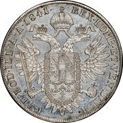 Austria Thaler (Ferdinand l) KM# 2240 REX·LOMB·ET·VEN·DALM· GAL·LOD·ILL·A·A·1844· coin reverse Austria Thaler (Ferdinand l) KM# 2240 REX·LOMB·ET·VEN·DALM· GAL·LOD·ILL·A·A·1844· coin reverse