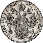 Austria Thaler (Franz Joseph I - First years of reign) KM# 2241 REX LOMB ET VEN DALM GAL LOD ILL A A coin reverse