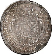 Austria Thaler Karl II von Liechtenstein 1695 KM# 327 RECA BO E DE LIECHTENSTAIN CO 1695 coin reverse Austria Thaler Karl II von Liechtenstein 1695 KM# 327 RECA BO E DE LIECHTENSTAIN CO 1695 coin reverse