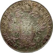 Austria Thaler Franz II 1806 A KM# 2159 GERM.HVN.BOH.REX.A.A. D.LOTH.VEN.SAL. coin reverse Austria Thaler Franz II 1806 A KM# 2159 GERM.HVN.BOH.REX.A.A. D.LOTH.VEN.SAL. coin reverse