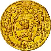 Austria 1/2 Ducat Paris von Lodron 1644 KM# 151 PARIS D G ARCHI (½) EPS SAL SE AP L coin obverse Austria 1/2 Ducat Paris von Lodron 1644 KM# 151 PARIS D G ARCHI (½) EPS SAL SE AP L coin obverse