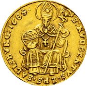 Austria 1/2 Ducat Maximilian Gandolph 1668 KM# 192 S RVDBERTVS EPS SALISBVRG 1688 coin reverse Austria 1/2 Ducat Maximilian Gandolph 1668 KM# 192 S RVDBERTVS EPS SALISBVRG 1688 coin reverse
