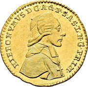 Austria 1/2 Ducat Hieronymus von Colloredo 1776 KM# 444 HIERONYMVS D G A&P S A S L N G PRIM coin obverse
