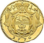 Austria 1/2 Ducat Hieronymus von Colloredo 1776 KM# 444 1776 coin reverse