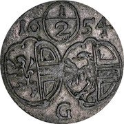 Austria 1/2 Kreuzer Guidobald 1654 KM# 158 1/2 G coin obverse Austria 1/2 Kreuzer Guidobald 1654 KM# 158 1/2 G coin obverse