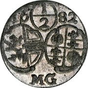 Austria 1/2 Kreuzer Maximilian Gandolph 1682 KM# 221 1/2 MG coin obverse Austria 1/2 Kreuzer Maximilian Gandolph 1682 KM# 221 1/2 MG coin obverse