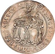 Austria 1/2 Thaler Marcus Sittich 1614 KM# 36 SANCTVS RVDBERTVS EPS SALIS 1614 coin reverse Austria 1/2 Thaler Marcus Sittich 1614 KM# 36 SANCTVS RVDBERTVS EPS SALIS 1614 coin reverse