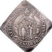 Austria 1/2 Thaler Paris von Lodron 1620 KM# 59 SANCTVS RVDBERTVS EPS SALISBVRG 1620 coin reverse Austria 1/2 Thaler Paris von Lodron 1620 KM# 59 SANCTVS RVDBERTVS EPS SALISBVRG 1620 coin reverse