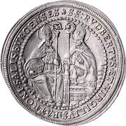 Austria 1/2 Thaler Max Gandolf von Kuenburg 1668 KM# 189 SS RVDBERTVS ET VIRGILIVS PATRONI SALISBVRGENSES coin reverse Austria 1/2 Thaler Max Gandolf von Kuenburg 1668 KM# 189 SS RVDBERTVS ET VIRGILIVS PATRONI SALISBVRGENSES coin reverse