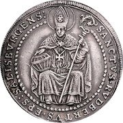 Austria 1/2 Thaler Maximilian Gandolph 1668 KM# 188 SANCTVS RVDBERTVS EPS SALISBVRGENS coin reverse Austria 1/2 Thaler Maximilian Gandolph 1668 KM# 188 SANCTVS RVDBERTVS EPS SALISBVRGENS coin reverse