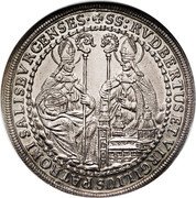 Austria 1/2 Thaler Johann Ernst von Thun 1694 KM# 253 SS:RVDBERTUS ET VIRGILIUS PATRONI SALISBVRGENSES. + coin reverse Austria 1/2 Thaler Johann Ernst von Thun 1694 KM# 253 SS:RVDBERTUS ET VIRGILIUS PATRONI SALISBVRGENSES. + coin reverse
