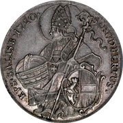 Austria 1/2 Thaler Franz Anton von Harrach 1720 KM# 310 S RUDBERTUS EPS SALISB coin reverse Austria 1/2 Thaler Franz Anton von Harrach 1720 KM# 310 S RUDBERTUS EPS SALISB coin reverse