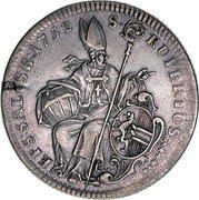 Austria 1/2 Thaler Madonna - Andreas Jakob von Dietrichstein 1752 KM# 363 S RUPERTUS EPS SALTSB 1752 coin reverse Austria 1/2 Thaler Madonna - Andreas Jakob von Dietrichstein 1752 KM# 363 S RUPERTUS EPS SALTSB 1752 coin reverse