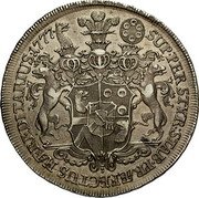 Austria 1/2 Thaler Joseph Nicolas 1777 KM# 11 SUP PER STYR STAB PRÆFECTUS HÆREDITARIUS date coin reverse