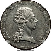 Austria 1/2 Thaler Wenzel 1794 KM# 5 WENCESLAVS S ROM IMP PRINCEPS A PAAR I N WÜRTH coin obverse Austria 1/2 Thaler Wenzel 1794 KM# 5 WENCESLAVS S ROM IMP PRINCEPS A PAAR I N WÜRTH coin obverse
