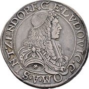 Austria 1/2 Thaler Georg Ludwig 1676 KM# 4 GE LVDOVIC COM A SINTZENDORF coin obverse Austria 1/2 Thaler Georg Ludwig 1676 KM# 4 GE LVDOVIC COM A SINTZENDORF coin obverse