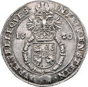 Austria 1/2 Thaler Paul Sixtus I 1620 KM# 6 IN FALKERSTEIN AVREI VELL EQVES coin reverse Austria 1/2 Thaler Paul Sixtus I 1620 KM# 6 IN FALKERSTEIN AVREI VELL EQVES coin reverse