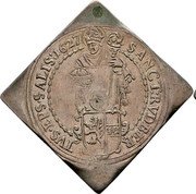 Austria 1/2 Thaler (Paris von Lodron) KM# 90 SANCT RVDBER TVS EPS SALIS coin reverse Austria 1/2 Thaler (Paris von Lodron) KM# 90 SANCT RVDBER TVS EPS SALIS coin reverse