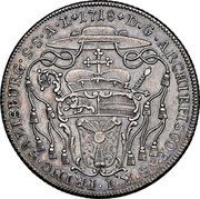 Austria 1/2 Thaler Franz Anton von Harrach 1718 KM# 307 D G ARCHIEPISCOP S R I PRINC SALISBURG S S A L 1710 coin reverse Austria 1/2 Thaler Franz Anton von Harrach 1718 KM# 307 D G ARCHIEPISCOP S R I PRINC SALISBURG S S A L 1710 coin reverse