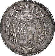 Austria 1/2 Thaler Hieronymus von Colloredo 1787 M KM# 461 18 02 coin reverse Austria 1/2 Thaler Hieronymus von Colloredo 1787 M KM# 461 18 02 coin reverse