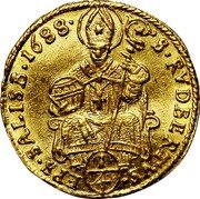 Austria 1/4 Ducat Johann Ernst von Thun 1688 KM# 255 S·RVDBERTVS·EPS·SALISB·1688· coin reverse Austria 1/4 Ducat Johann Ernst von Thun 1688 KM# 255 S·RVDBERTVS·EPS·SALISB·1688· coin reverse