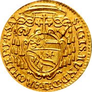 Austria 1/4 Ducat Sigismund III Salzburg 1753 KM# 371 SIGISMUND D D ARCHIEP PR SAL coin obverse Austria 1/4 Ducat Sigismund III Salzburg 1753 KM# 371 SIGISMUND D D ARCHIEP PR SAL coin obverse