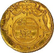 Austria 1/4 Ducat Hieronymus von Colloredo 1776 KM# 443 1777 coin reverse Austria 1/4 Ducat Hieronymus von Colloredo 1776 KM# 443 1777 coin reverse