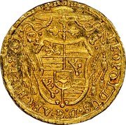 Austria 1/4 Ducat Leopold Anton von Firmian 1728 KM# 330 LEOPOLDUS D G ARCHIE SAL coin obverse Austria 1/4 Ducat Leopold Anton von Firmian 1728 KM# 330 LEOPOLDUS D G ARCHIE SAL coin obverse