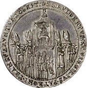 Austria 1/4 Thaler Paris von Lodron 1628 KM# 140 SS RVPERTVS ET VIRGILIUVS PATRONI TRANSFERVNTVR 24 SEPT coin reverse Austria 1/4 Thaler Paris von Lodron 1628 KM# 140 SS RVPERTVS ET VIRGILIUVS PATRONI TRANSFERVNTVR 24 SEPT coin reverse